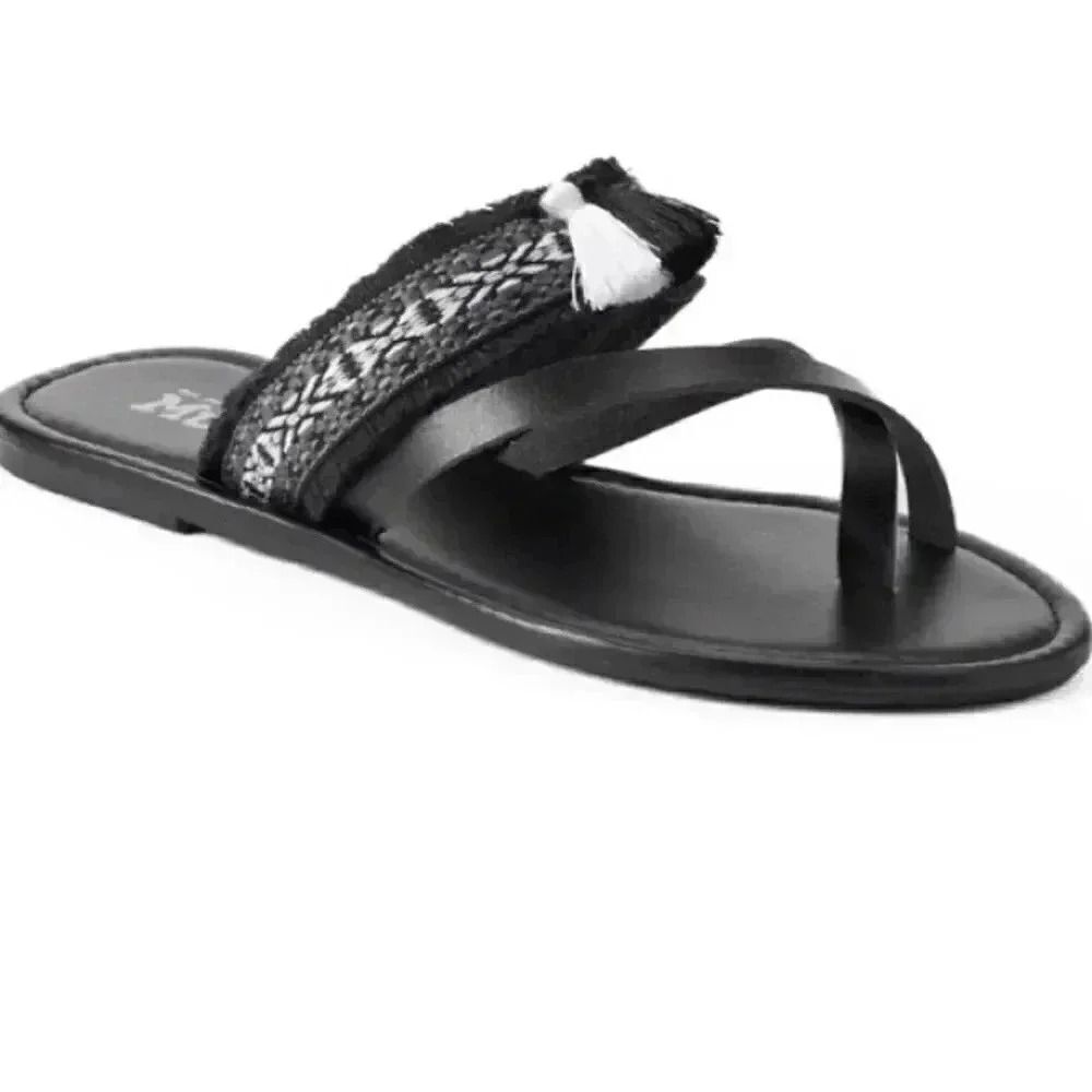 MUDD festival embroidered tassel sandals